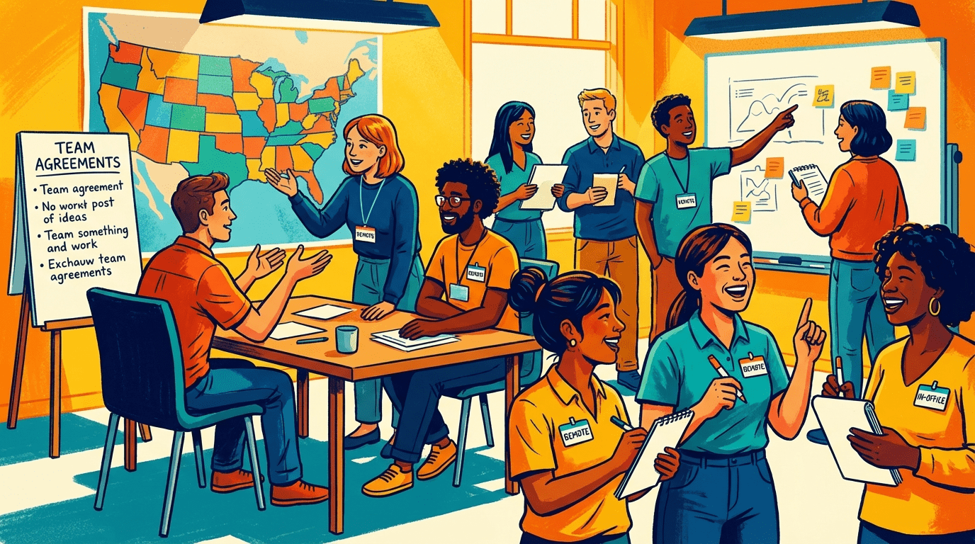 Explore intentional collaboration in hybrid teams with practical ways to design stronger coordination, inclusion, and team connection.