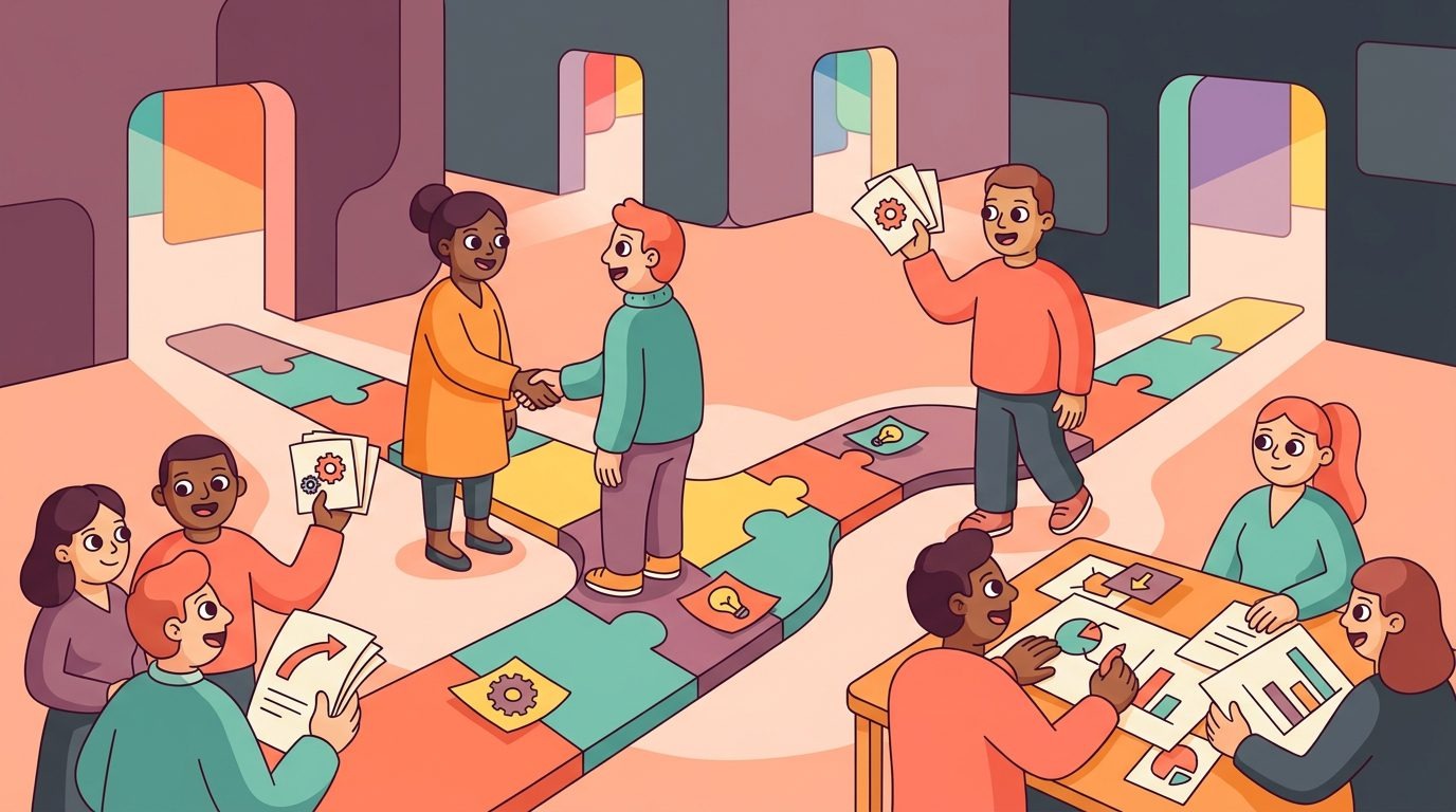 LEAD.bot cross-team connection program hero illustration
