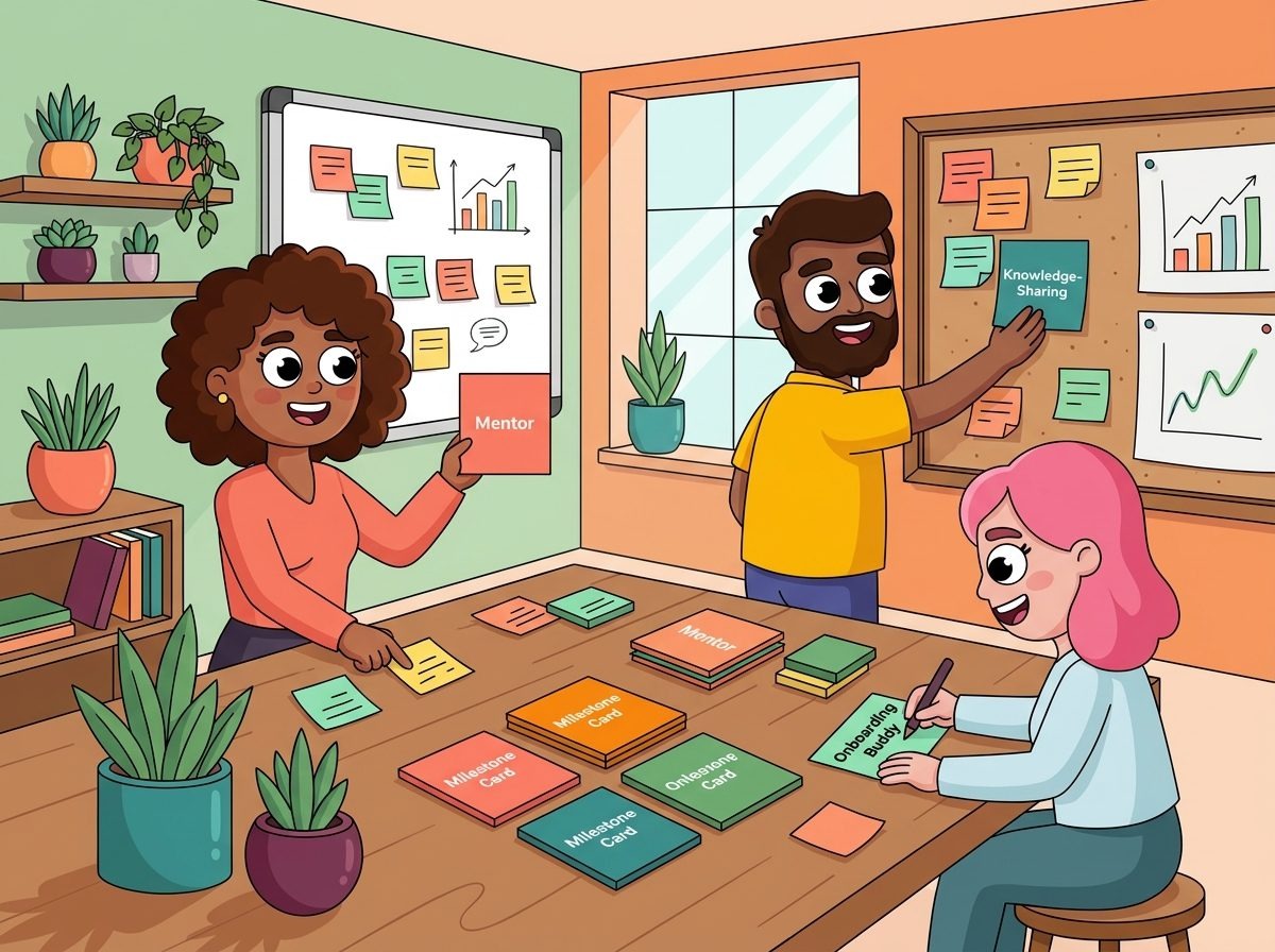 LEAD.bot employee milestone matching illustration