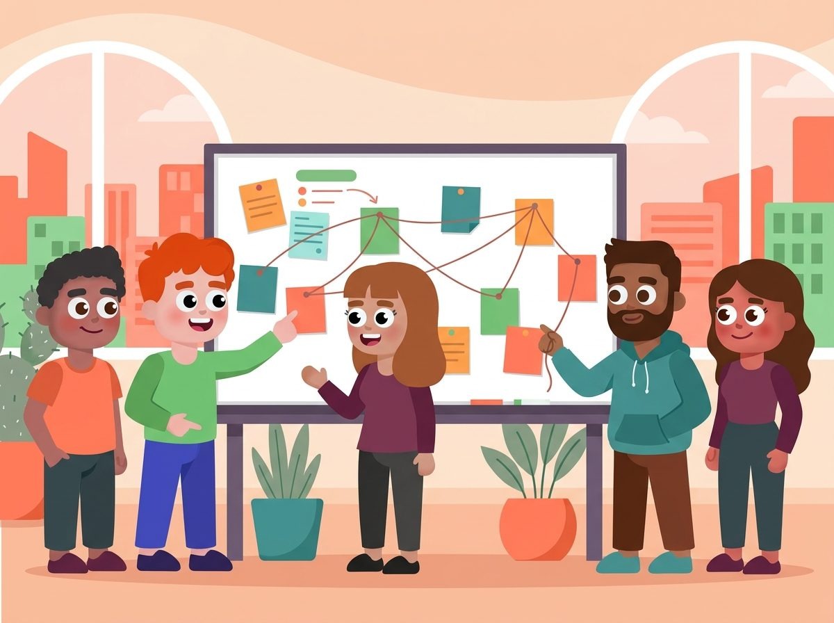 LEAD.bot employee matching conversation path illustration