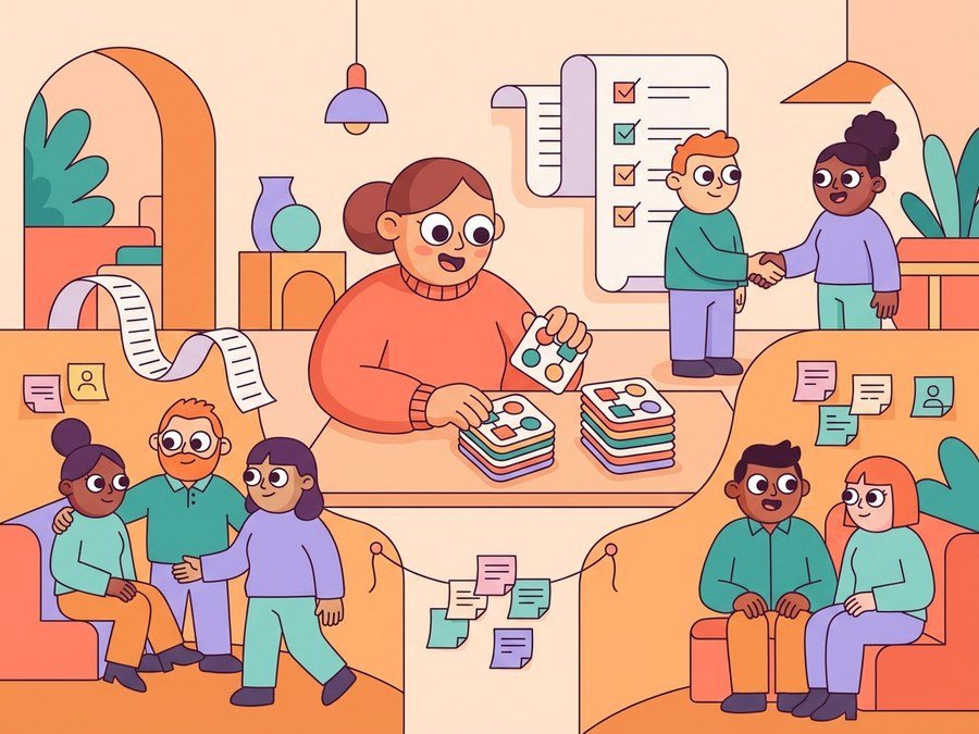 Structured employee connection workflow